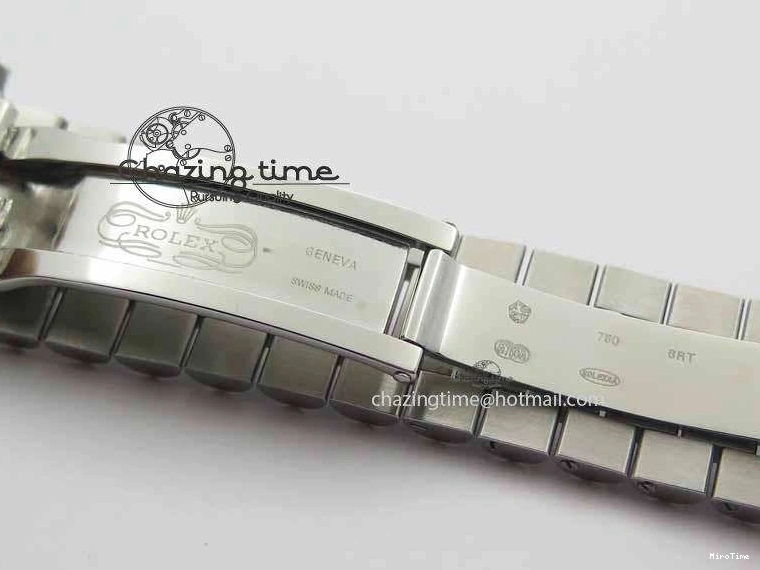 MiroTime 0423 Unisex Day Date 40mm SS BP Maker Best Edition Silver Dial Diamond Markers On SS Bracelet ETA 3690